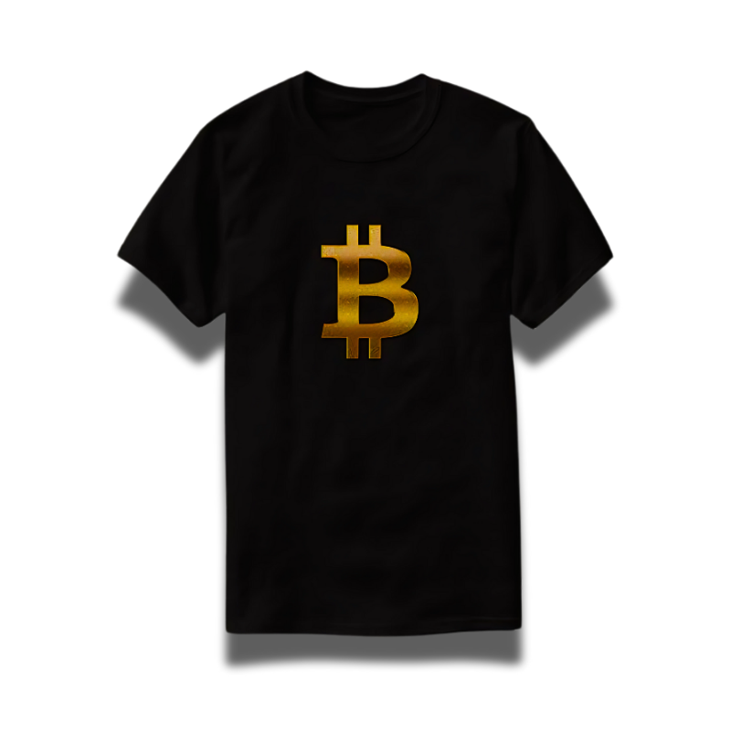 Black Bitcoin T-Shirt – Crypto Merch for Traders & Investors | BTC Logo Tee