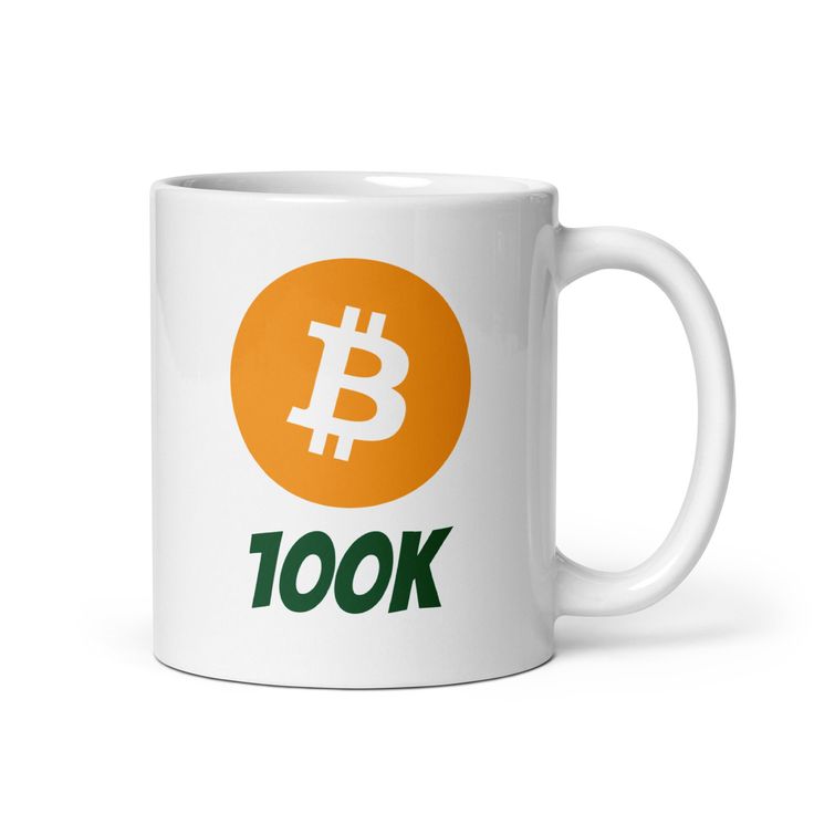 Bitcoin 100K Mug – Crypto Coffee Cup for Traders & Investors | BTC HODL Merchandise