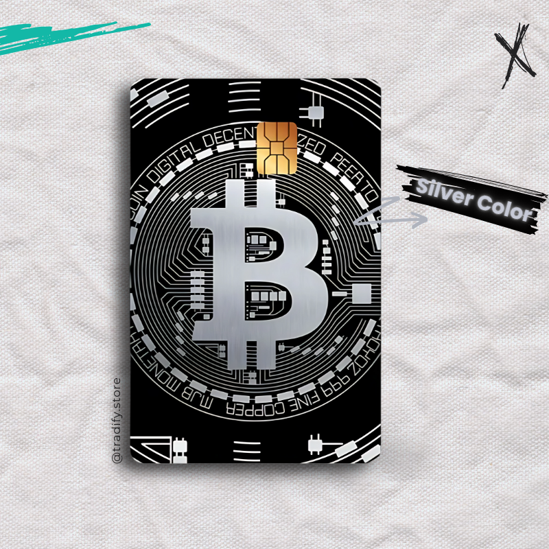 Bitcoin Credit Card Skin
Silver, Holographic, Golden