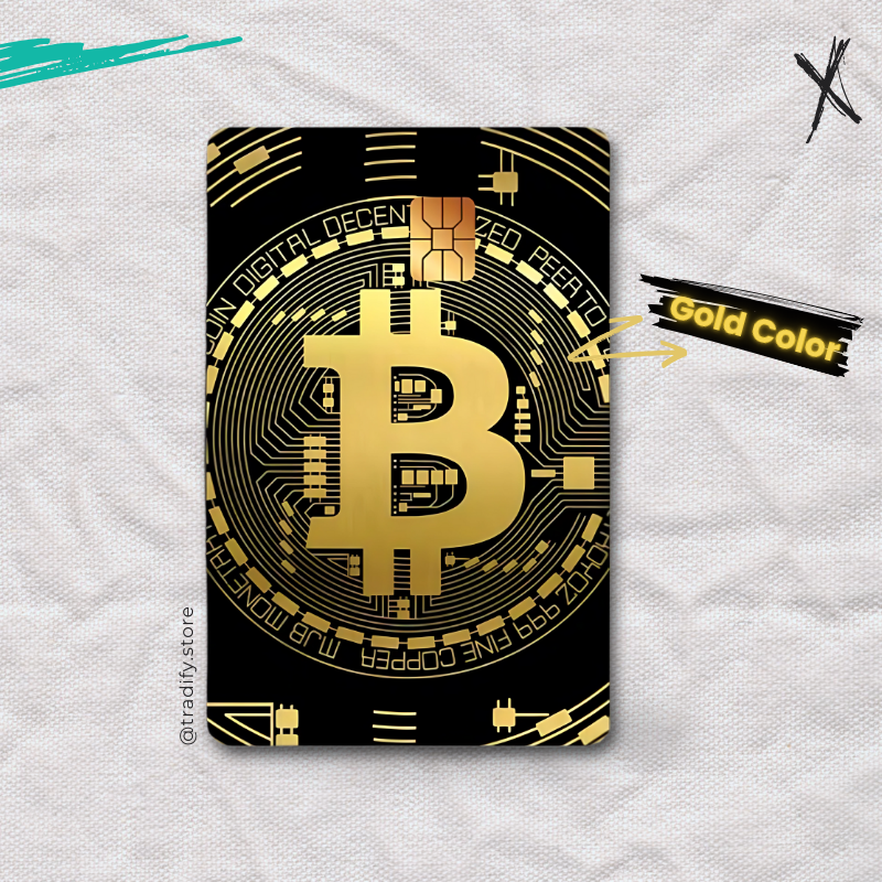 Bitcoin Credit Card Skin
Silver, Holographic, Golden