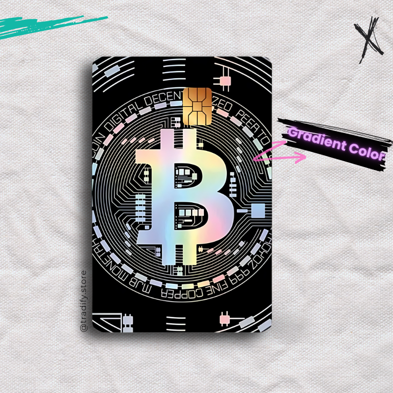 Bitcoin Credit Card Skin
Silver, Holographic, Golden