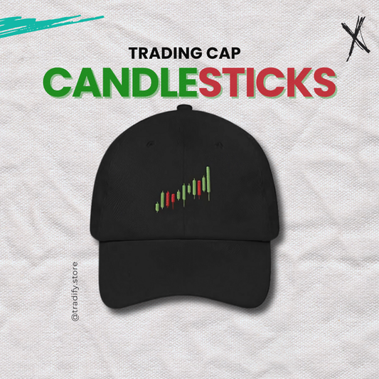Stock Market Dad Hat – Adjustable Black Cap | 100% Cotton, Low Profile | Traders & Crypto Enthusiasts