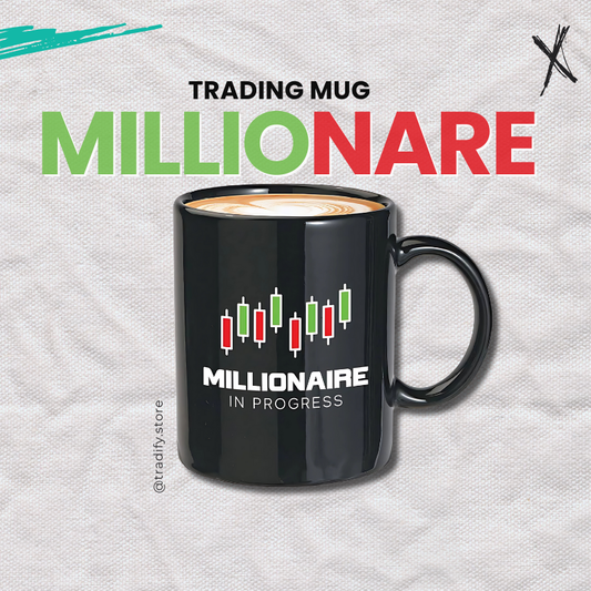 Millionaire in Progress – Trading Candlestick Mug for Stock, Forex & Crypto Traders